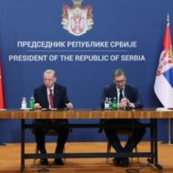 Başkan Şahin Cumhurbaşkanı Erdoğan İle Sırbistan&rsquo;da