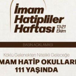 İmam hatip okulları 111 yaşında!