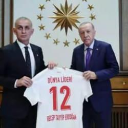 TFF Başkanı Hacıosmanoğlu'ndan Başkan Erdoğan sözleri: "Dünya Lideri"