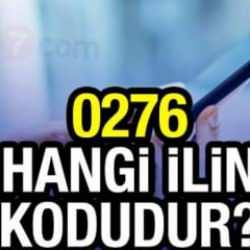 0276 alan kodu hangi ile ait? 276 telefon kodu nereden geliyor?