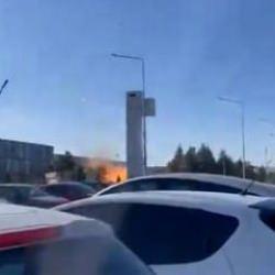 Terör saldırısı... Ankara TUSAŞ'ta patlama anı! 