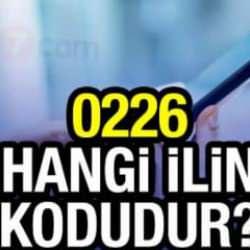 0226 alan kodu hangi şehre ait? 226 numaralı arama nereden geliyor?