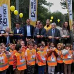 Sarıyer'de çocuk parkına "Sarı Destek Oyun Alanı" yapıldı