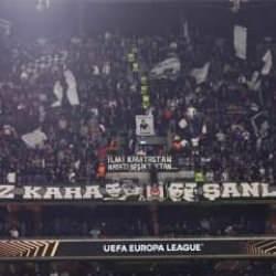 Beşiktaşlı taraftarlardan İsrail'e sert tepki! Stadı resmen inlettiler