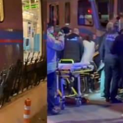 İstanbul'da korku dolu anlar: Motosikletli, tramvayın altında kaldı