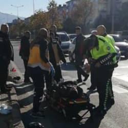 Motosikletler &ccedil;arpıştı: 2 yaralı