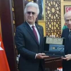 Tamer Karadağlı Devlet Bahçeli'yi ziyaret etti