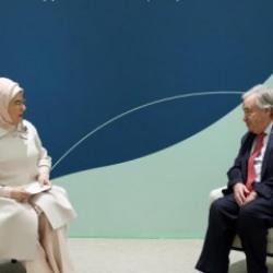 Emine Erdoğan, Guterres ile görüştü!