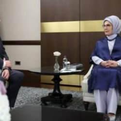 Sıfır Atık Projesi'ne övgü! Emine Erdoğan, Achim Steiner ile görüştü