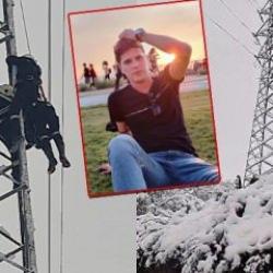 26 yaşındaki teknikerin acı sonu: Direkte asılı kaldı