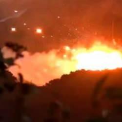 Facia gibi olay! Uzay roketi patladı