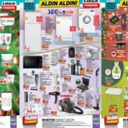 A101 6 Aralık Akt&uuml;el &Uuml;r&uuml;nler Kataloğu: &Ccedil;amaşır suyu, bulaşık deterjanı, yer temizlik havlusu, mikser...