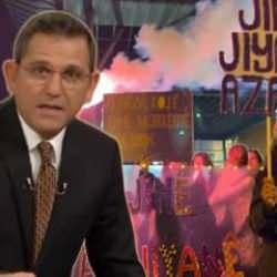 Kadına şiddet y&uuml;r&uuml;y&uuml;ş&uuml;nde ter&ouml;r propagandası! Fatih Portakal yine şaşırtmadı