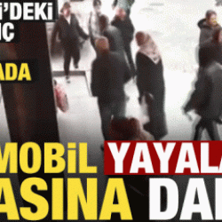 Kocaeli'deki korkunç kaza kamerada: Otomobil yayaların arasında daldı!