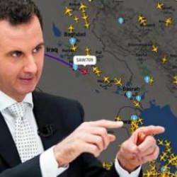 Son dakika: Suriye'den gizemli bir uçak kalkış yaptı! İçinde Esad mı var?