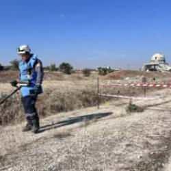 Terörden arındırılan Tel Rıfat'ta patlayıcı temizliği
