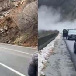 Artvin'de heyelan! Kara yolu ulaşıma kapandı