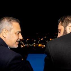 Bakan Fidan ve Ahmet eş-Şera Kasyun Dağı'nda! Şam'a karşı çay içtiler