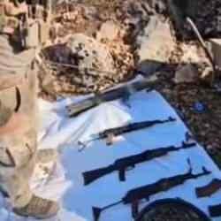 Pen&ccedil;e-Kilit Operasyonu b&ouml;lgesinde silah ve m&uuml;himmat ele ge&ccedil;irildi