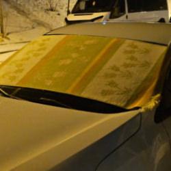 Elazığ'da dondurucu soğuklara karşı ara&ccedil;lara kilimli &ouml;nlem alındı