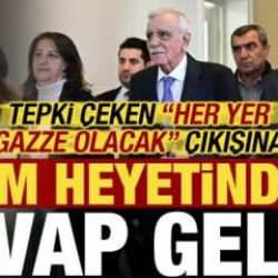 Son dakika: DEM Parti heyetinden tepki çeken 'Gazze' çıkışına cevap!