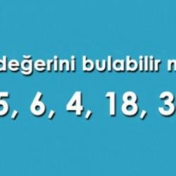 X’in değerini bul: Zihinsel çevikliğinizi test edin!