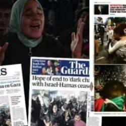 Gazze'deki ateşkes uluslararası basında