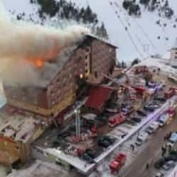 Kartalkaya'daki facia böyle başlamış! İşte yangının ilk anları...