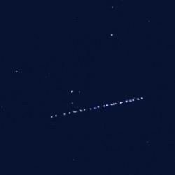 Starlink uyduları Van Gölü semalarında görüldü