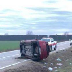 &Ccedil;orlu'da otomobil takla attı: Yaralılar var!