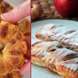 4 malzemeli pratik kış tatlısı: Milföy ve elmanız varsa 10 dakikada hazır!