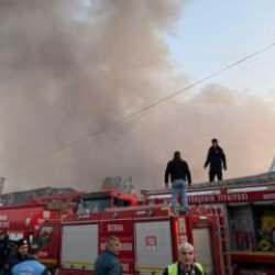 Bursa'da geri dönüşüm tesisinde korkutan yangın! Tekstil fabrikasına da sıçradı