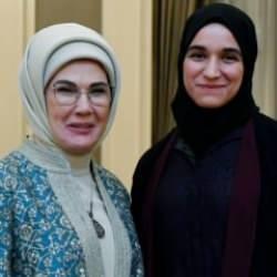 Emine Erdoğan, Suriye Cumhurbaşkanı Ahmed Şara'nın hanımı Latife El Durubi'yi ağırladı