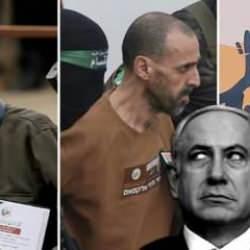 Esirlerin çelimsiz görüntüsü Tel Aviv'i karıştırdı: İsrail'de Netanyahu'ya tepki seli