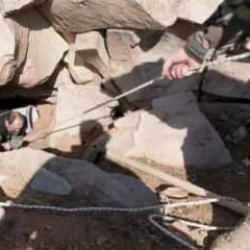 Su&ccedil;&uuml;st&uuml; dedikleri bu olsa gerek: Definecileri halatla &ccedil;ektiler