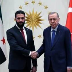 Suriye Cumhurbaşkanı Ahmed Şara Ankara'da: Erdoğan'dan &ouml;nemli a&ccedil;ıklamalar