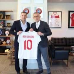 Andriy Shevchenko'dan TFF Başkanı Hacıosmanoğlu'na ziyaret