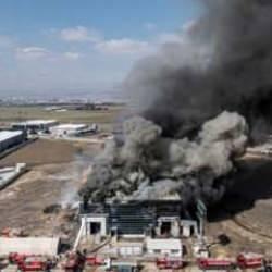 Ankara'daki yatak fabrikasında korkutan yangın! Kontrol altına alındı