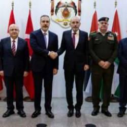 Bakan Fidan, Bakan Güler ve MİT Başkanı Kalın Ürdün'de kritik toplantıya katıldı