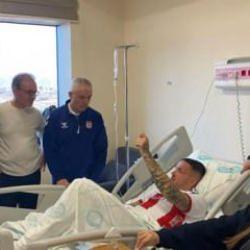 Rıza Çalımbay’dan Rey Manaj’a ziyaret