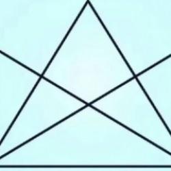 Zeka geliştiren üçgen sayma bulmacası: Resimde kaç üçgen var?