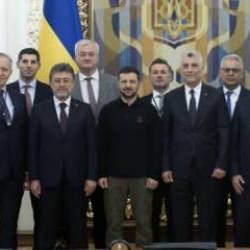 Bakanlar Yumaklı ve Bolat, Ukrayna Devlet Başkanı Zelenski ile görüştü