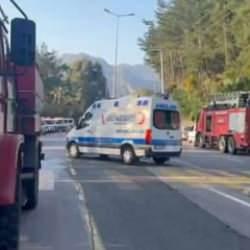 Marmaris'te otel yangını: &Ccedil;ok sayıda ekip sevk edildi