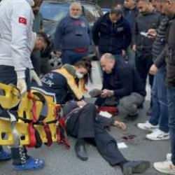 Alkoll&uuml; s&uuml;r&uuml;c&uuml; yaya ge&ccedil;idinde yaşlı adama &ccedil;arptı