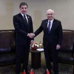 Bakan G&uuml;ler, IKBY Başkanı Ne&ccedil;irvan Barzani ile g&ouml;r&uuml;şt&uuml;