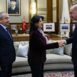 Erdoğan, Dem Parti heyetini kabul etti! Ahmet T&uuml;rk'&uuml;n neden olmadığı ortaya &ccedil;ıktı