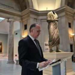 ABD'de resmi tören! Marcus Aurelius heykeli Türkiye'ye iade edildi