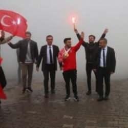 Avrupa şampiyonu Harun Algül'e coşkulu karşılama