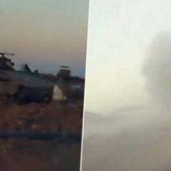 Gazze'ye yeniden giren İsrail tankları alev topuna d&ouml;nd&uuml;! Kassam'dan yeni g&ouml;r&uuml;nt&uuml;ler