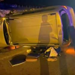 Ankara'da Başıboş eşekler kazaya sebep oldu: 4 yaralı